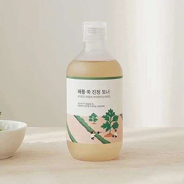 Заспокійливий тонер з морським полином ROUND LAB MUGWORT Calming Toner 300 ml NC000476 фото
