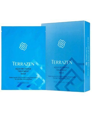 Інтенсивно зволожуюча тканинна маска для обличчя TERRAZEN AQUA RECHARGE TREATMENT MASK 27 мл NC003193 фото