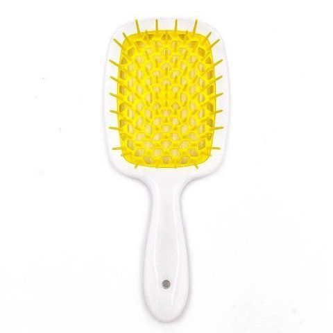 Гребінець для волосся Janeke Superbrush білий із жовтим NC000622 фото
