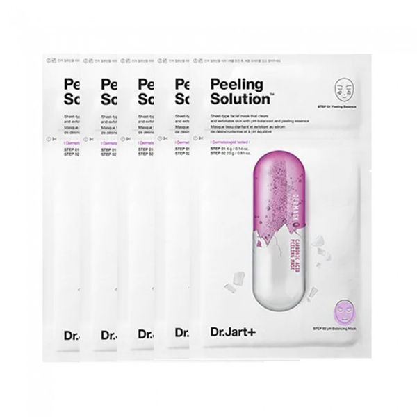 Маска-пілінг тканинна 2-х ступінчата Dr. Jart+ Dermask Ultra Jet Peeling Solution, 28 мл NC000131 фото