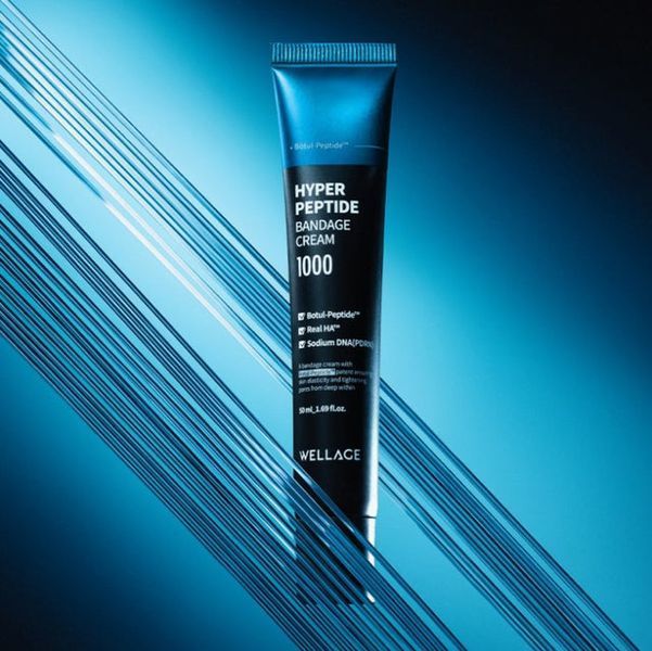 Крем для обличчя з пептидним комплексом WELLAGE Hyper Peptide Bandage Cream 1000, 50 мл NC004915 фото