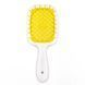 Гребінець для волосся Janeke Superbrush білий із жовтим NC000622 фото