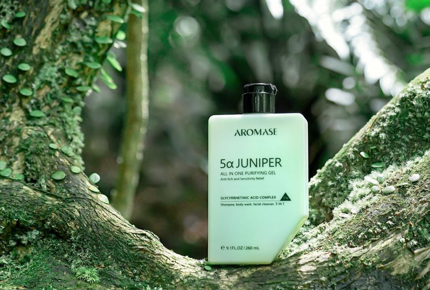 Очищувальний гель-шампунь 3в1 для волосся, тіла та обличчя AROMASE 5&alpha; Juniper Head-To-Toe Shampoo & Body Wash, 260 мл NC004711 фото