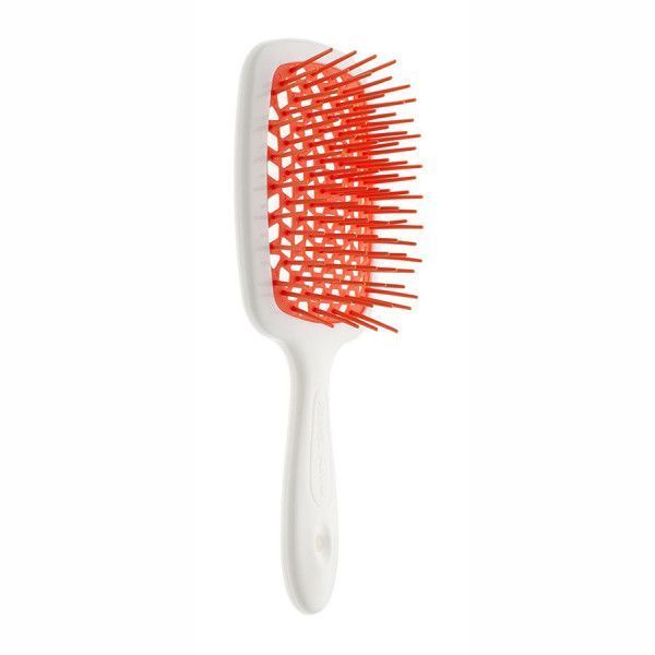 Щітка для волосся Janeke Superbrush біла з помаранчевим NC000570 фото Щітка для волосся Janeke Superbrush біла з помаранчевим NC000570 фото