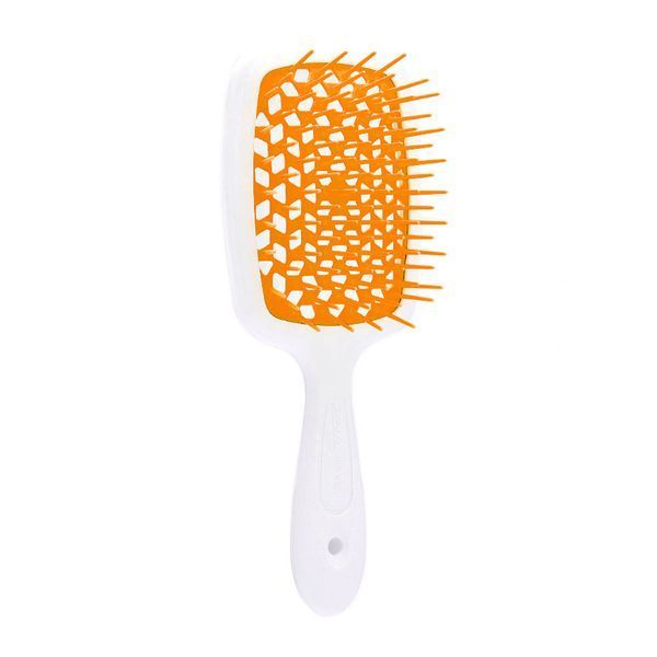 Щітка для волосся Janeke Superbrush біла з помаранчевим NC000570 фото Щітка для волосся Janeke Superbrush біла з помаранчевим NC000570 фото