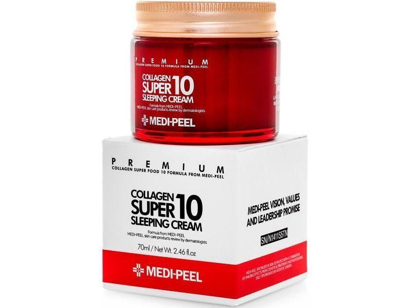 Крем для обличчя нічний омолоджуючий з колагеном MEDI-PEEL collagen super 10 sleeping cream 70ml NC000351 фото