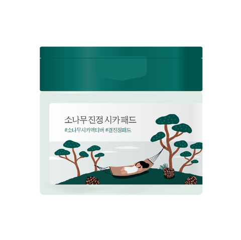 Заспокійливі пілінг-педи з екстрактом голок сосни ROUND LAB Pine Calming Cica Pad 50 шт NC000488 фото