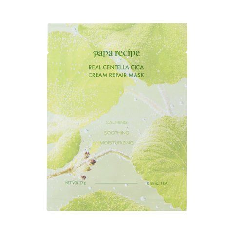 Відновлювальна тканинна маска з екстрактом центелли Papa Recipe Real Centella Cica Cream Repair Mask, 27 g NC003470 фото