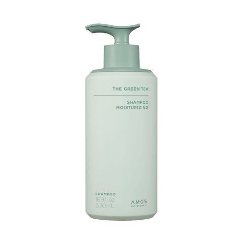 Зволожувальний шампунь для тонкого волосся AMOS Professional The Green Tea Shampoo Moisturizing, 500 мл NC004020 фото