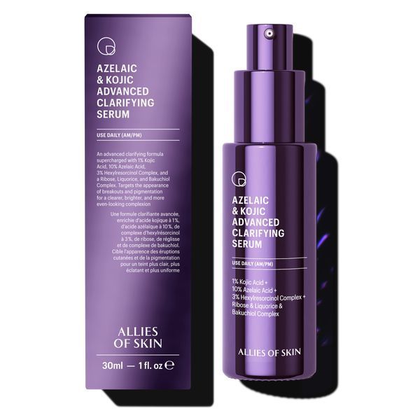 Сироватка освітлююча з азелаїновою кислотою Allies of skin Azelaic & Kojic Advanced Clarifying Serum, 30 ml NC003237 фото