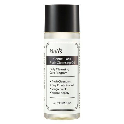 Гідрофільне масло Dear, Klairs Gentle Black Fresh Cleansing Oil, 30 мл NC002388 фото
