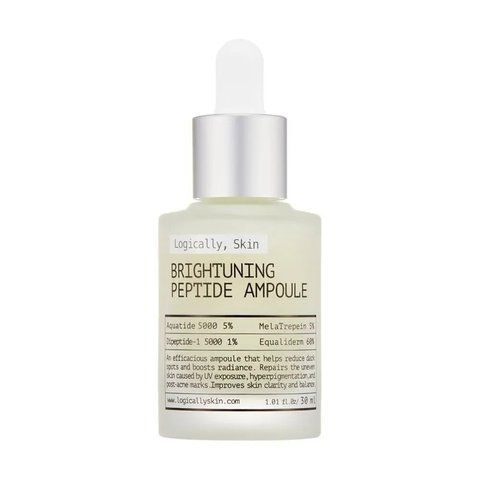 Пептидна сироватка проти пігментних плям та нерівного тону Logically, Skin Brightuning Peptide Ampoule, 30 мл NC001807 фото