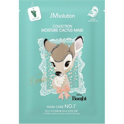 Тканинна маска для обличчя з екстрактом кактуса JMSolution Disney Collection Moisture Cactus, 30ml NC002012 фото