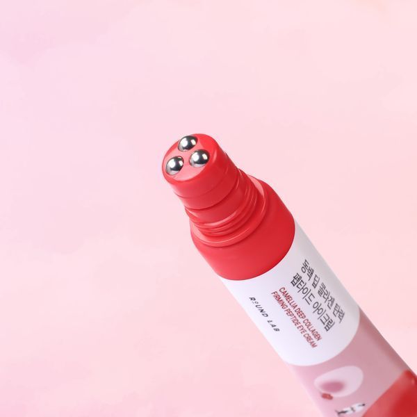 Крем для пружності шкіри навколо очей ROUND LAB Camellia Deep Collagen Firming Peptide Eye Cream, 30 мл NC004884 фото