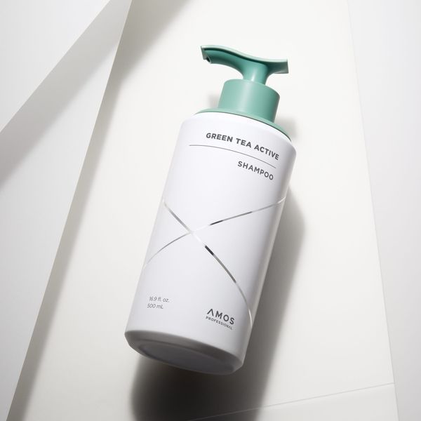Шампунь проти випадіння волосся AMOS Professional Green Tea Active Shampoo, 500 мл NC004022 фото