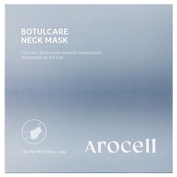 Гідрогелева маска для шиї з ботулінічним поліпептидом та колагеном Arocell Botulcare Neck Mask, 5 шт NC004632 фото